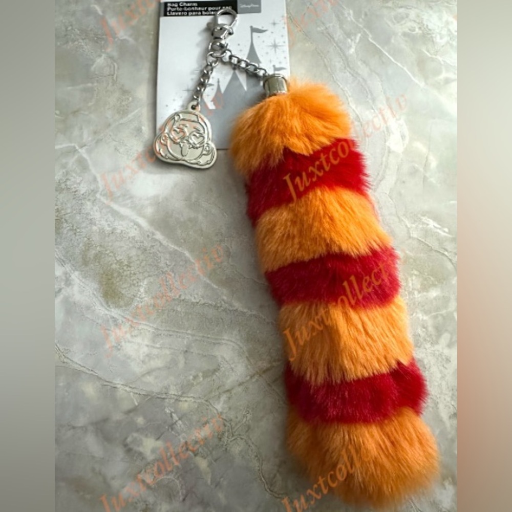 NWT Disney Parks Pixar Turning Red Panda Mei Tail Bag Charm Keychain